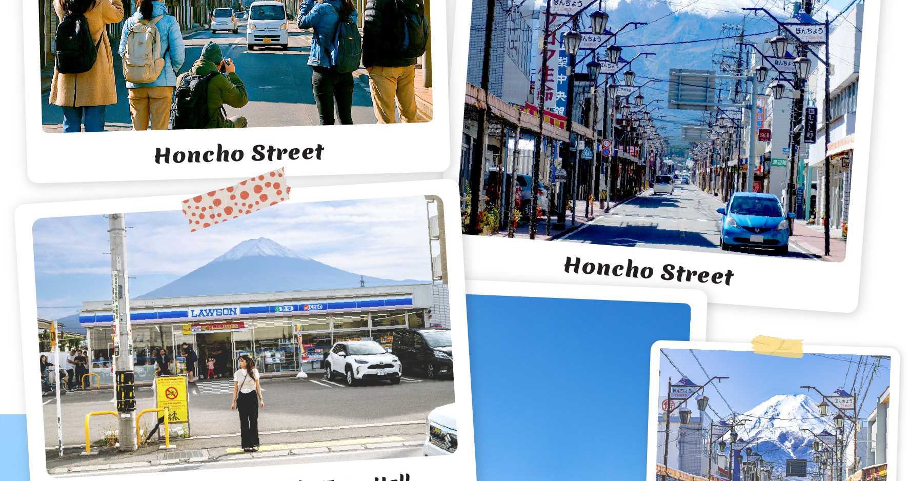 在羅森河口湖站和本町街捕捉令人驚歎的富士山美景,這是兩個最具標誌性的拍照地點,您完美的Instagram時刻正等待著您。探索白絲瀑布,這是一個位於富士山附近壯觀的聯合國教科文組織遺址,以其150米寬的瀑布而聞名。 在羅森河口湖站和本町街捕捉令人驚歎的富士山美景,這是兩個最具標誌性的拍照地點,您完美的Instagram時刻正等待著您。探索白絲瀑布,這是一個位於富士山附近壯觀的聯合國教科文組織遺址,以其150米寬的瀑布而聞名。