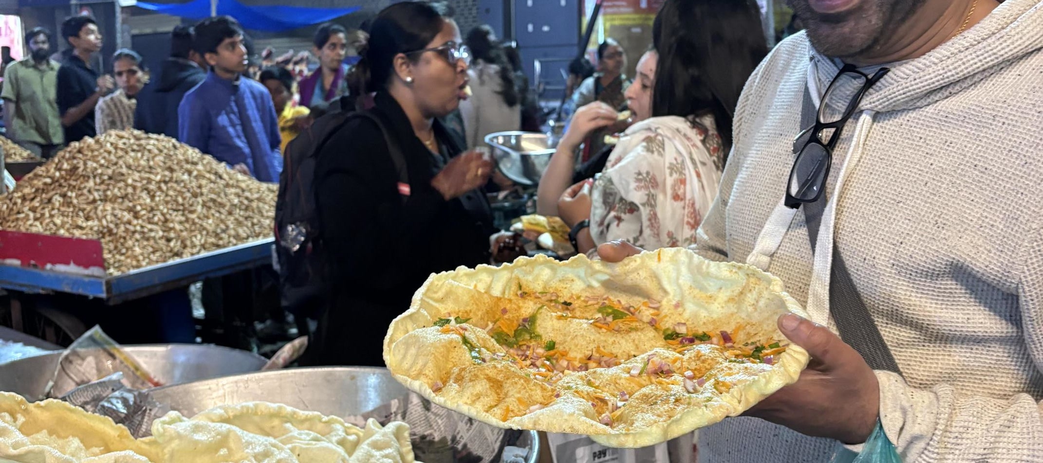 Bangalore : Evening Food Street Walk and Market Visit