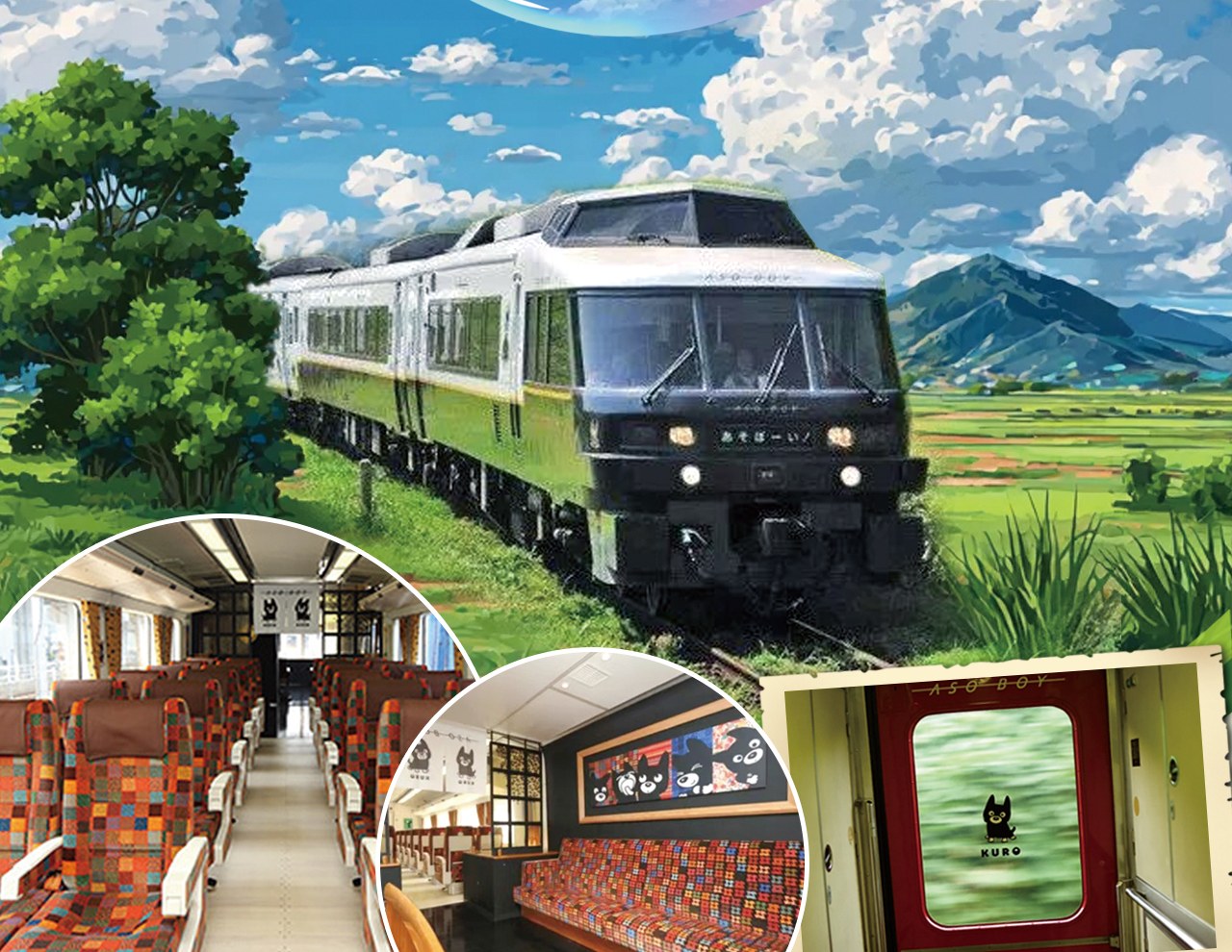 [Aso Boy Train Experience/Takachiho Gorge Cruise Experience] Takachiho Gorge + Kusasenri + Mount Aso | Depart from Fukuoka