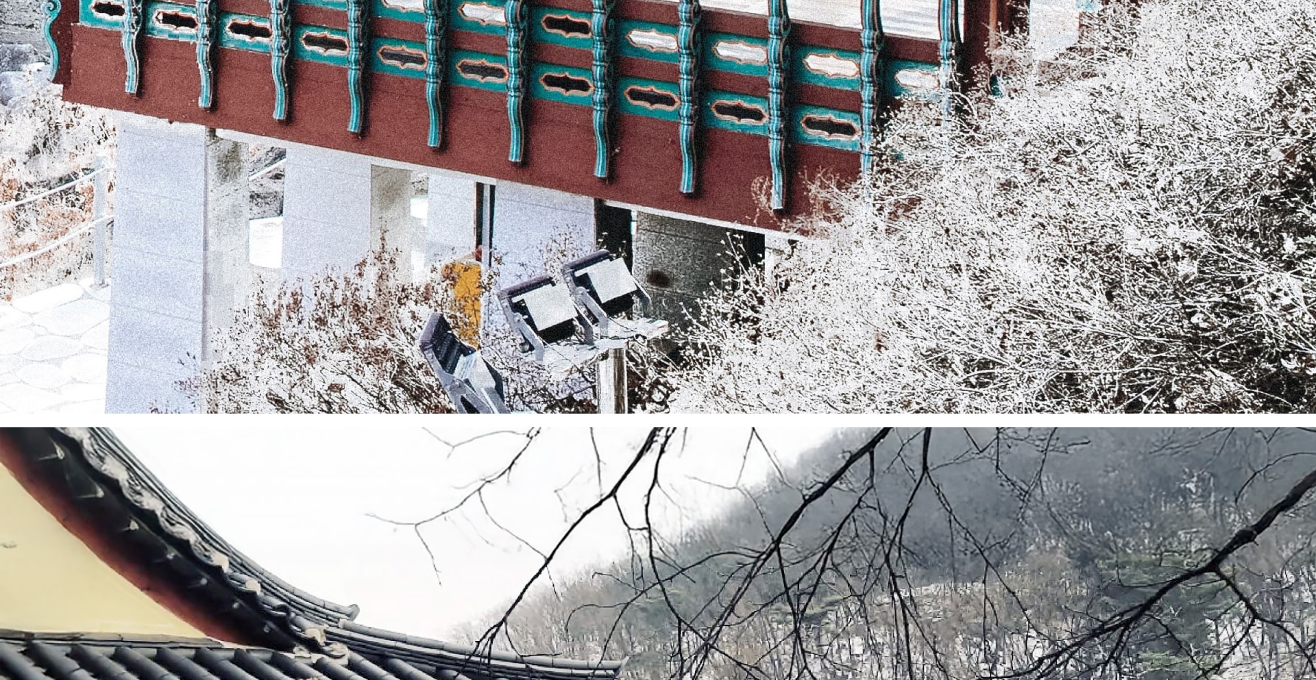 冬季的孤石亭 (Goseokjeong) 是一處被冰雪覆蓋的靜謐山谷，在這裡，您能同時感受到大自然的雄渾力量與冬季的寧靜之美。