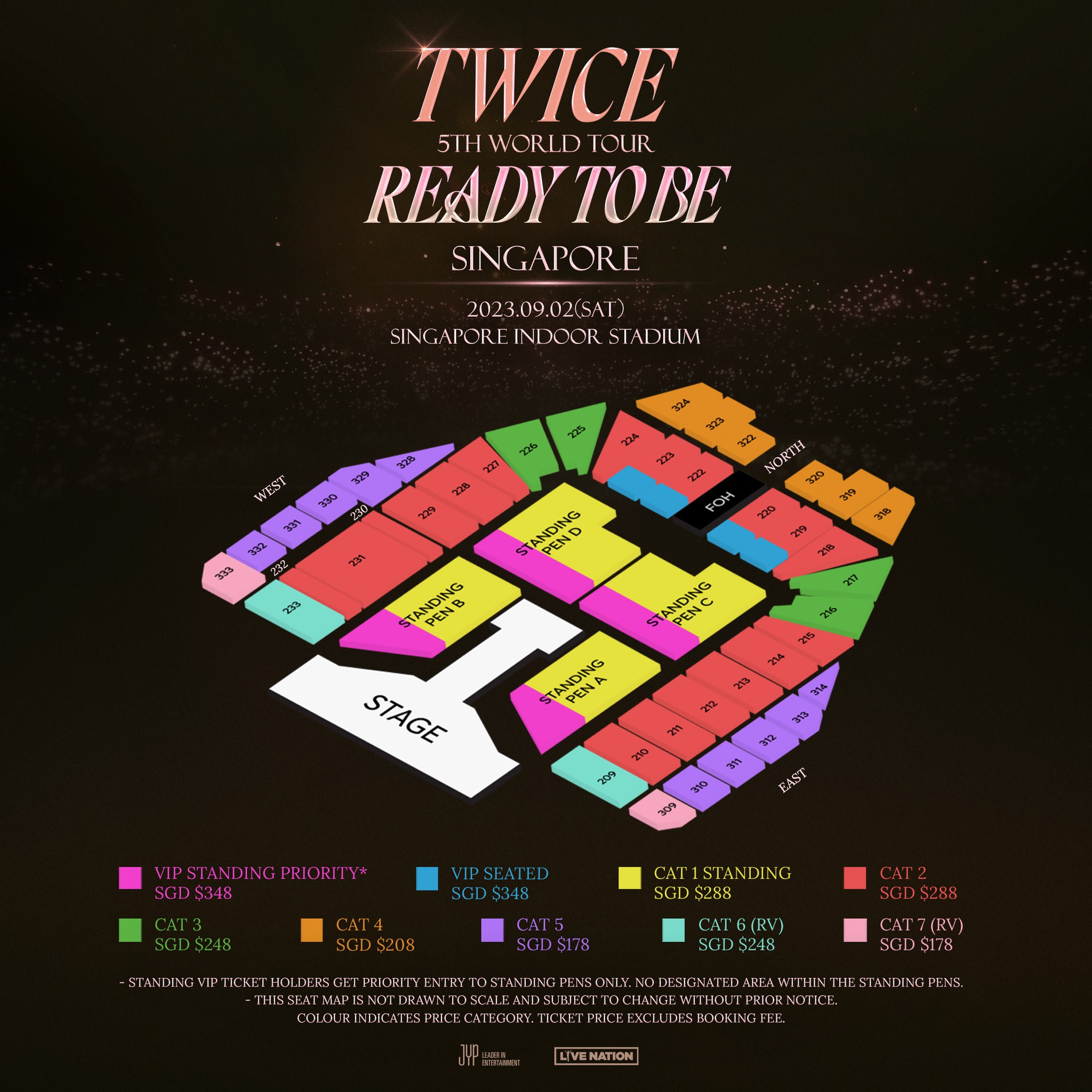 Twice 5th World Tour Ready to Be 2023 2024 Poster 