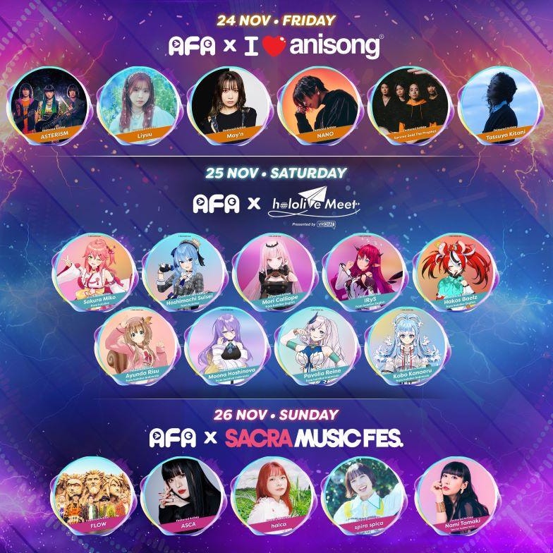 Anime Festival Asia Singapore 2022: Star-powered programme line-up