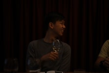 Man appreciating wine