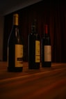 3 wine bottles