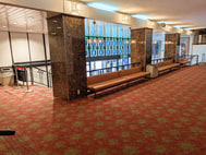 Inside the historic Gion Kaikan building