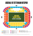 香港足球盛会2025-阿仙奴 vs 热刺：启德座位表