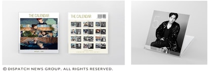 D'FESTA展覽-以藝人形象照組合而成的質感桌曆。