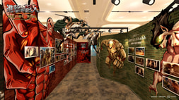 《進擊的巨人》動畫10週年快閃店過道讓粉絲彷彿進入動畫場景中