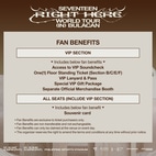 SEVENTEEN Concert Philippines 2025 Fan Benefits