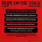 How to join Weverse Presale of BTS J-HOPE Singapor