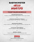 BABYMONSTER Bangkok Concert Ticket Sale Schedule