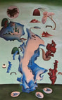 陳思婷 |共生Symbiosis, 2015, 絹本設色, 127x90 cm