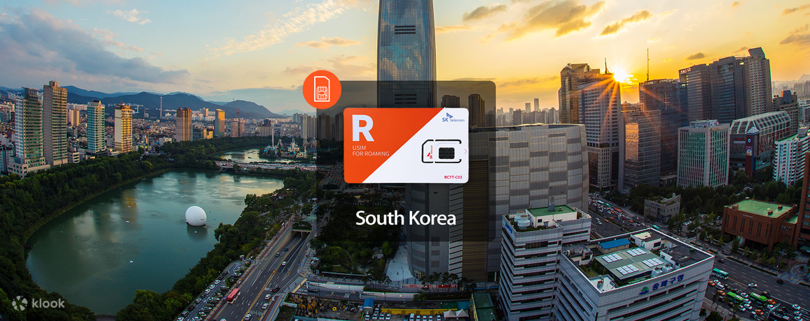 4G SIM บัตรสำหรับเกาหลีใต้จาก SKT (ไม่จำกัดข้อมูล/รับที่สนามบิน KR)