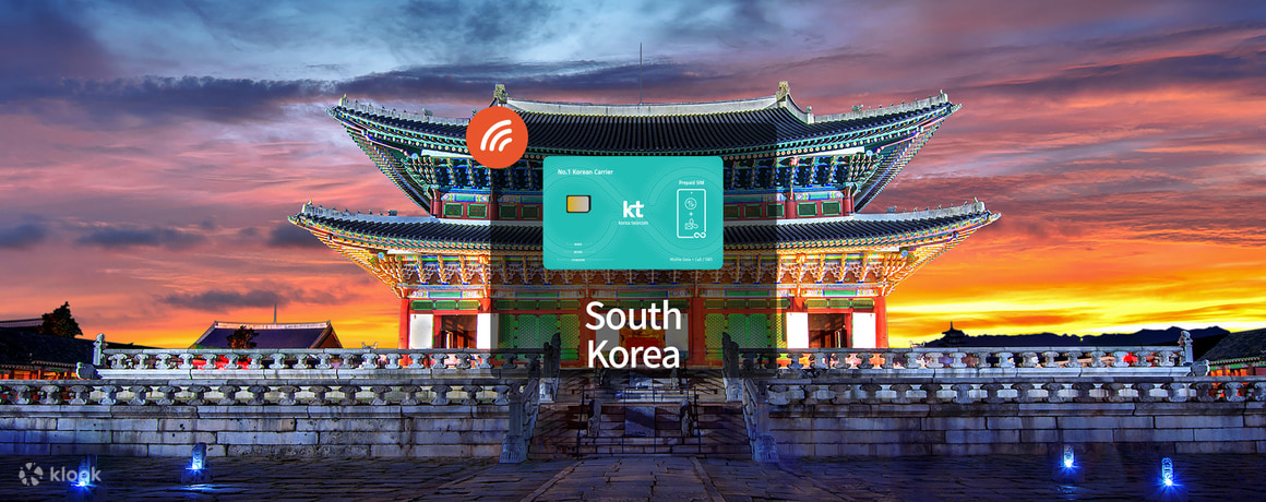 [Sale] เกาหลีใต้ 4G แบบเติมเงิน SIM บัตร (รับที่สนามบิน KR) จาก KT Olleh