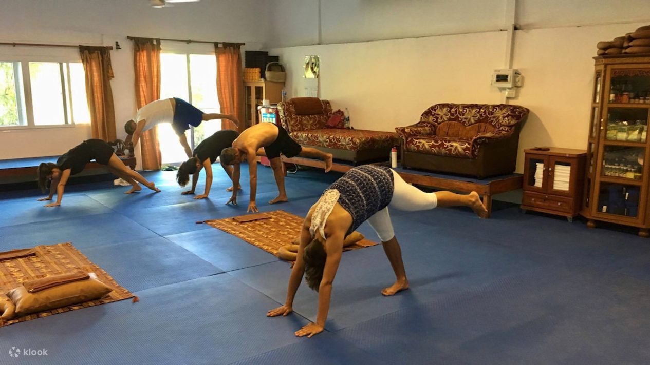 Thai Meditation and Yoga Class at Koh Phangan Vocational School in Koh