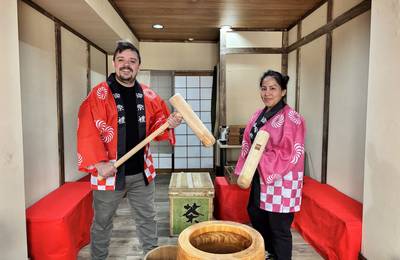 Traditional Mochi Pounding Experience with…