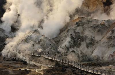 Hokkaido Noboribetsu Jigokudani