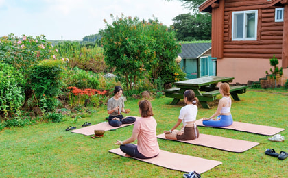 Kelas Sehari Yoga di Jeju