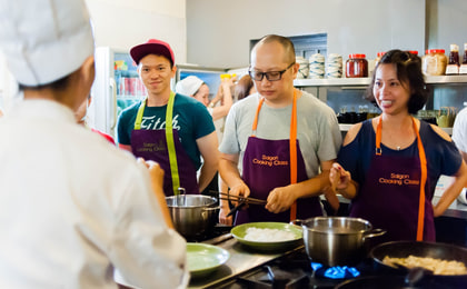 ベトナム料理教室（ホーチミン / Saigon Cooking Studio提供）