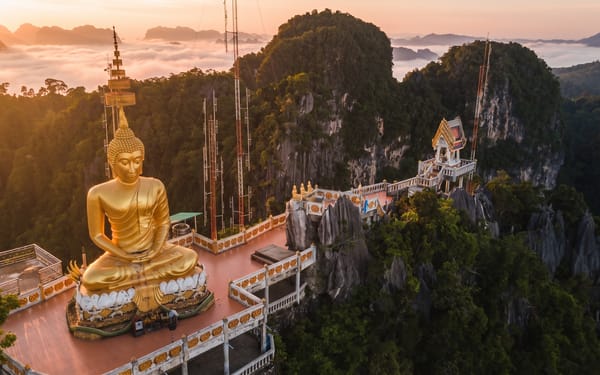 Tiger Cave Temple, Emerald Pool & Hot Springs Tour from Krabi