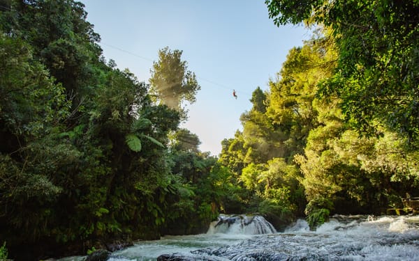 Rotorua Zipline Experience over Okere Falls