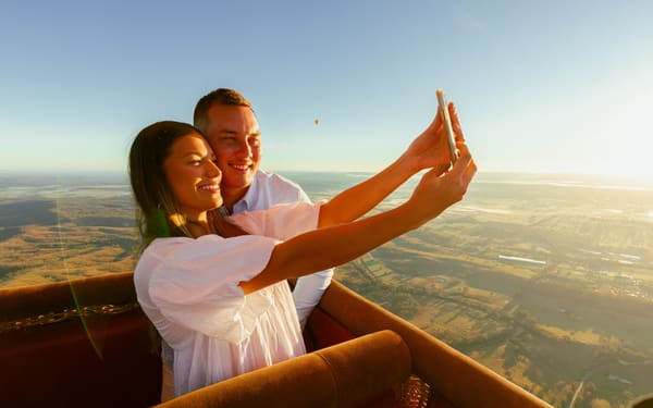 Gold Coast Hot Air Balloon Ride, Vineyard Breakfast and Alpaca Farm