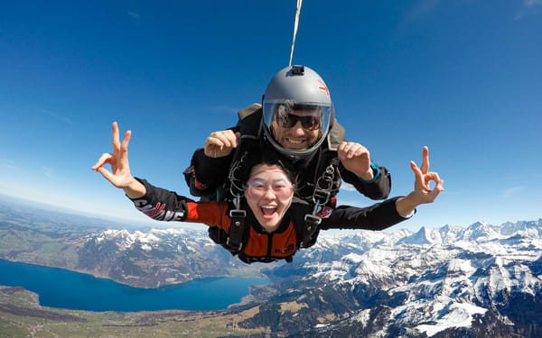 Interlaken: Airplane Skydiving over the Swiss Alps