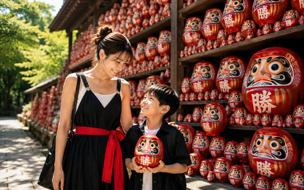 Kyoto Nara Classic Day Trip: Katsuoji Temple Daruma Wall & Arashiyama Bamboo Grove & Nara Park (Departing from Osaka)