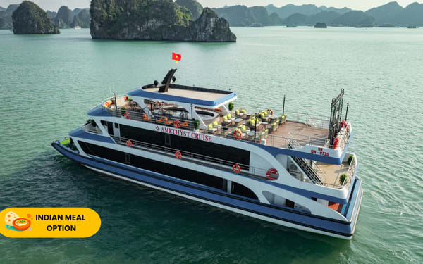 Amethyst Luxury Day Cruise: Ha Long Bay with Sung Sot & Ti Top