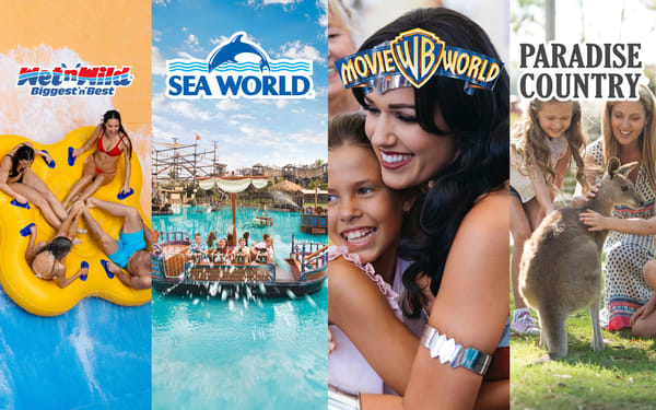 Movie World, Sea World, Wet'n'Wild, Paradise Country Gold Coast Multi-Day Pass