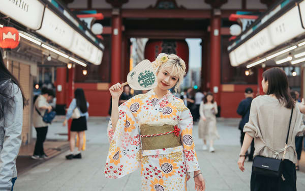 Asakusa Kimono&Yukata Rental at Kimono Miyabi Asakusa in Main Branch