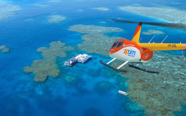 Cairns Great Barrier Reef Full-Day Tour with Helicopter Flight
