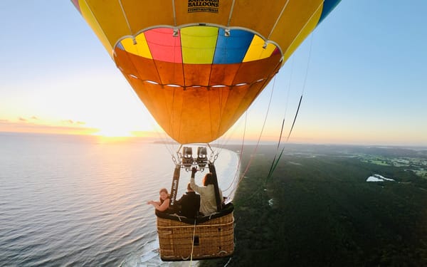 Byron Bay Sunrise Air Balloon Experience with Breakfast