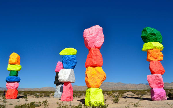 Seven Magic Mountains, Hoover Dam, and Grand Canyon West Tour