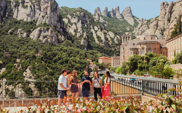 From Barcelona: Montserrat with Winery Visit, Wine Tasting & Lunch