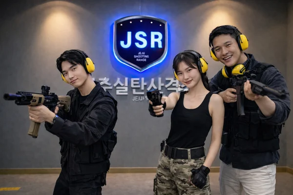 Jeju Real Gun Shooting Range Experience