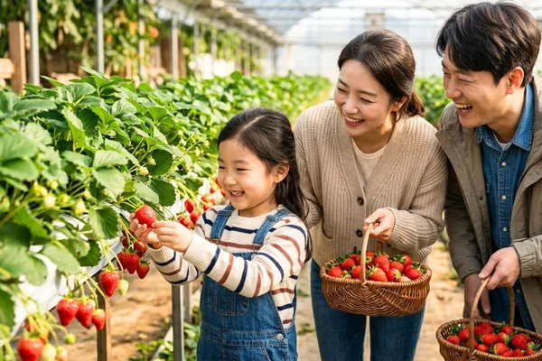 Strawberry Picking/ Samaksan Cable Car/ Alpaca / Nami / Railbike