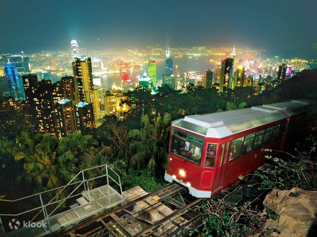 [Hong Kong at night] Old Town Central + Ding Ding Car + Victoria Peak ...