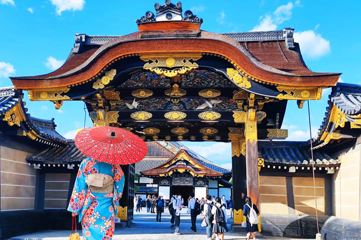 【京都深度游】二条城＋金阁寺＋伏见稻荷大社＋岚山天龙寺&竹林小径一日游｜可选大阪/京都出发