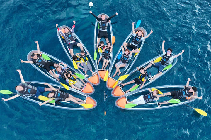 Pingtung: Sagittarius Club, Xiaoliuqiu - SUP Paddleboarding/Transparent Kayak/Dragon Boat Board Experience