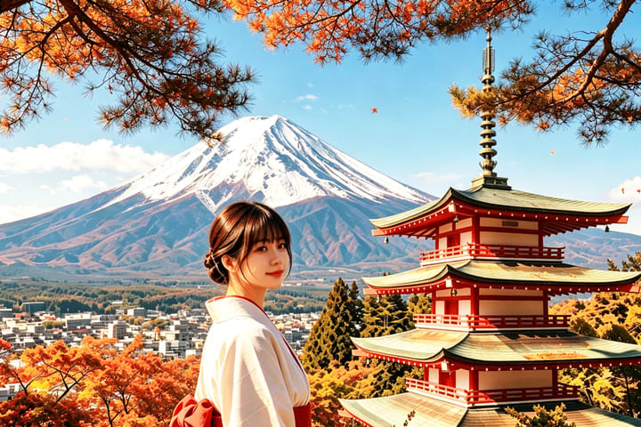 Tur Sehari Penuh Pemandangan Gunung Fuji yang Populer - Taman Arakurayama Sengen, Danau Kawaguchiko, Oshino Hakkai, Danau Yamanakako, Lawson, Toko Jam Nichikawa