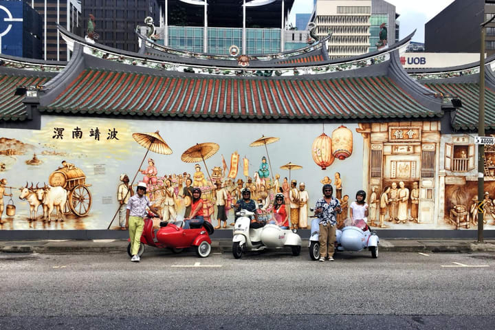 Singapore Vespa Sidecars Heritage Tours