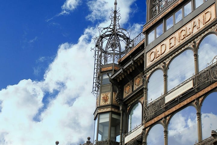 Art Nouveau ticket in Brussels