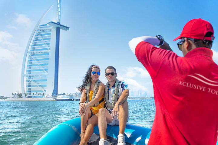 Tur Perahu 1,5 Jam Dubai Marina, Palm & Atlantis