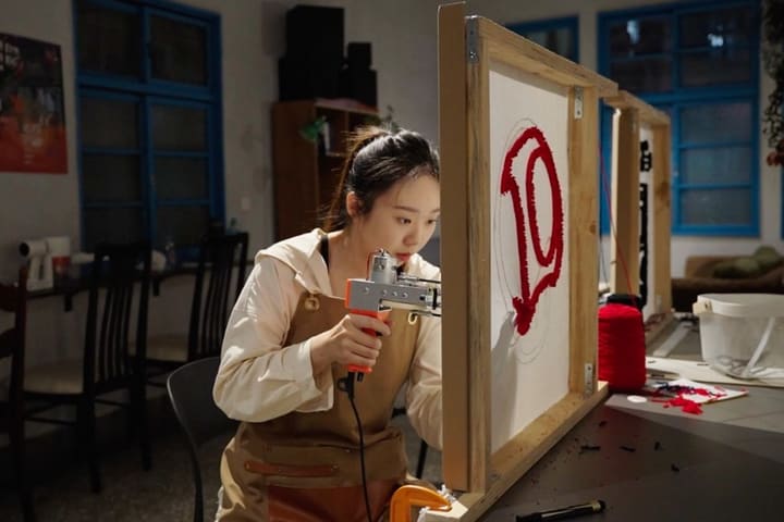 Taipei: Tufting Gun Handmade Rug Experience | Online Reservation Required