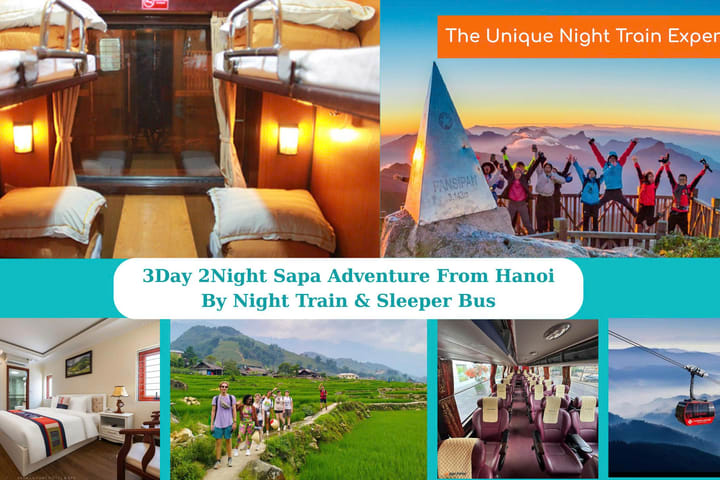 3D2N Sapa Adventure Tour from Hanoi by Night Train & Limousine