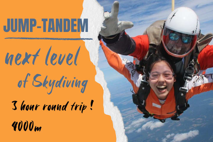 Best Tandem jump in Prague - Tandem skydiving with free transfers