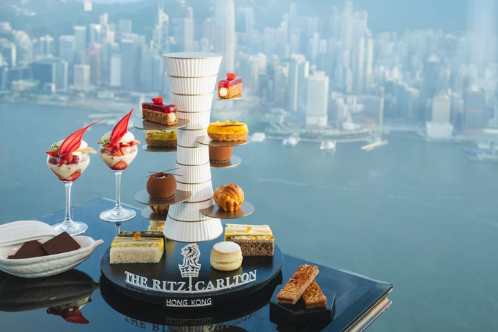 香港丽思卡尔顿酒店大堂酒廊 The Lounge & Bar｜三道菜晚餐、下午茶