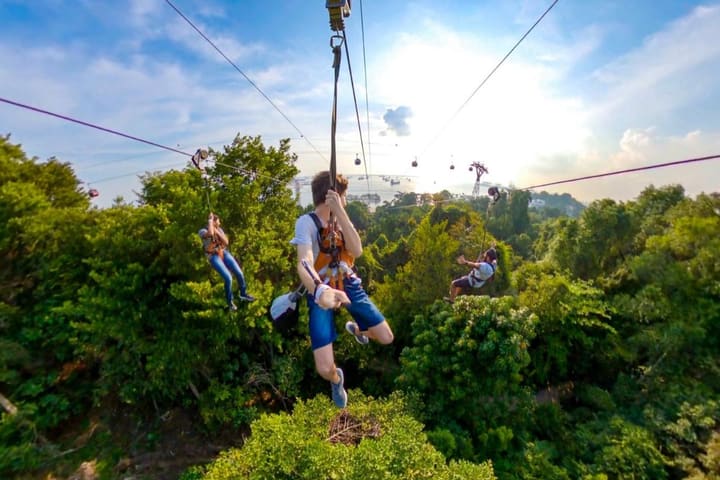 MegaZip di Mega Adventure Park Singapore
