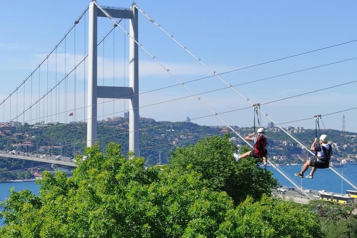 Zipline Experience with Bosphorus View